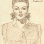 À défaut des dessins anatomiques malheureusement perdus, le portrait « Little Woman » du 23 novembre 1944 réalisé à  l’hôpital.