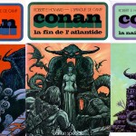 Les trois couvertures de Conan pour Édition spéciale, réalisées par Druillet.