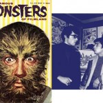 Un numéro de Famous Monsters de 1964 + Philippe Druillet (à gauche) au Kiosque.