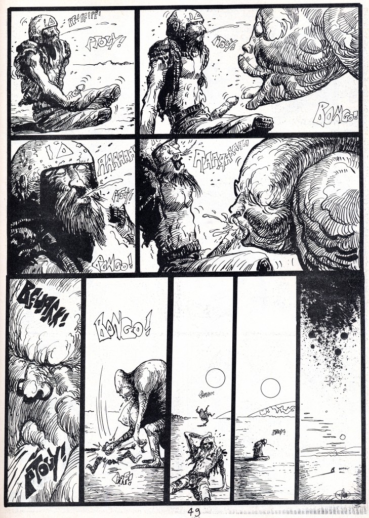 3 pages de Druillet dans le n°15 de L'Echo des Savanes (4ème trimestre 1975).