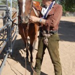 Gérald Forton dans son ranch aux USA, en 2011.