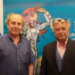 Pierre Christin et Jean-Claude Mézieres pris en photo récemment... Au Japon, pour l’exposition « Valérian » au Musée du Manga , Kyoto 2010.