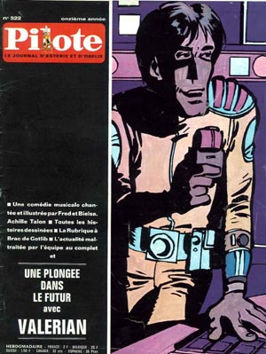 Couverture du n°522 de Pilote, du 6 novembre 1969.