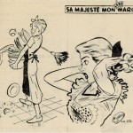 La rubrique « Sa majesté mon mari » dont la plupart des textes étaient dus à René Goscinny, fut illustrée par Albert Uderzo, du n°1561 du 6 janvier 1952 au n°1636 du 14 juin 1953. Il fut remplacé, ensuite par Charlie Delhauteur qui signait souvent "ch. del.".