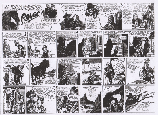 Daily strips de « Lone Rider » par Kirby & Farrell.