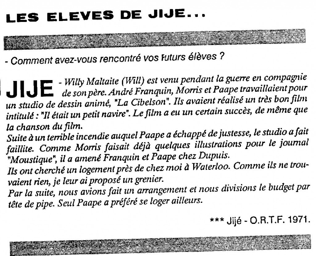 L'Âge d'or n°10  (décembre 1988), page 14.