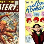 Journey into Mystery 64 (les « Spider-Men », que commande Rorgg sont sans parenté avec l’Homme-Araignée à venir) + Love Romances 98.