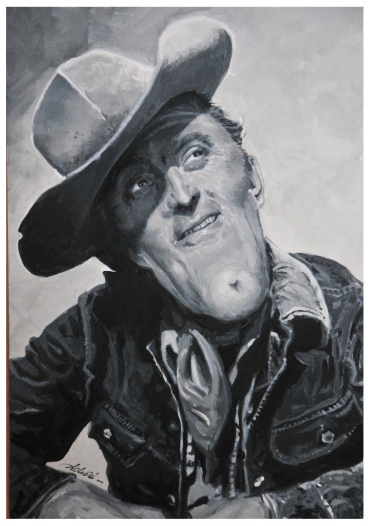 Kirk Douglas Kirk Douglas vu par Achdé dans « Wanted », collectif de caricatures western qui vient de sortir aux éditions Valentine.