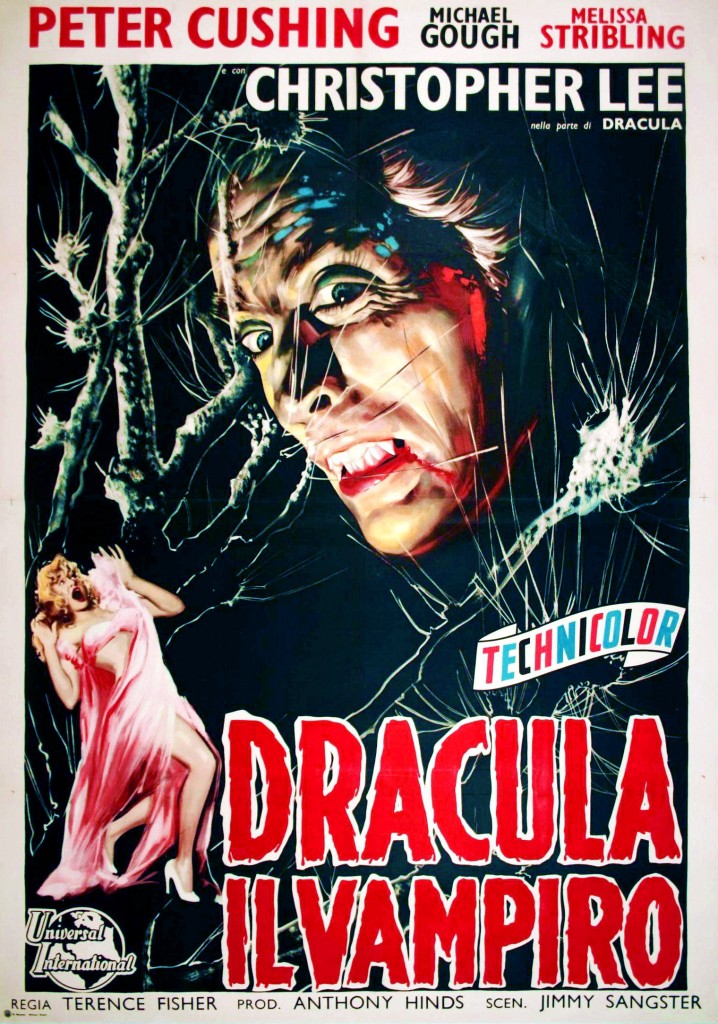 Affiche italienne pour "Dracula" (1958)