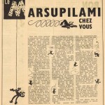 Article promotionnel pour le marsupilami mascotte en latex dans le n° 936 de Spirou, du 22 mars 1956.