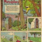 La première histoire du Marsupilami, en tant que héros à part entière, dans le n° 3 de Risque-Tout, daté du 8 décembre 1955.