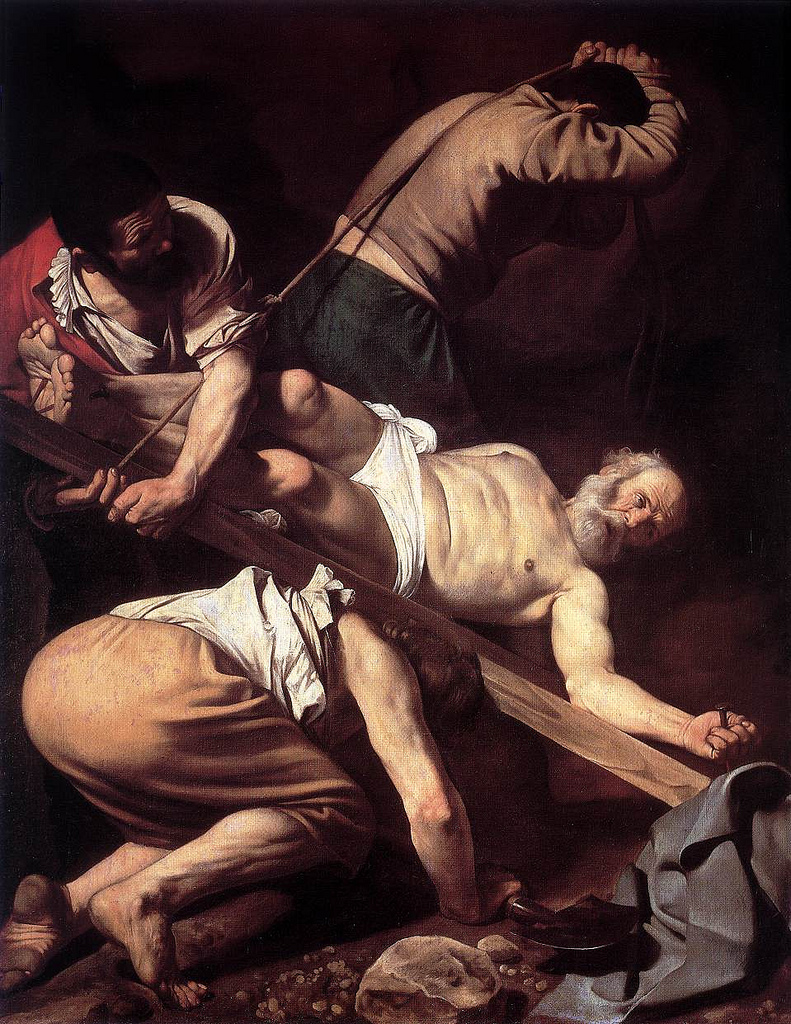 Le Caravage, La crucifixion de Saint Pierre, 1600
