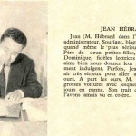 Présentation de Jean Hébrard dans le n° 39 de Pistolin, en 1956.