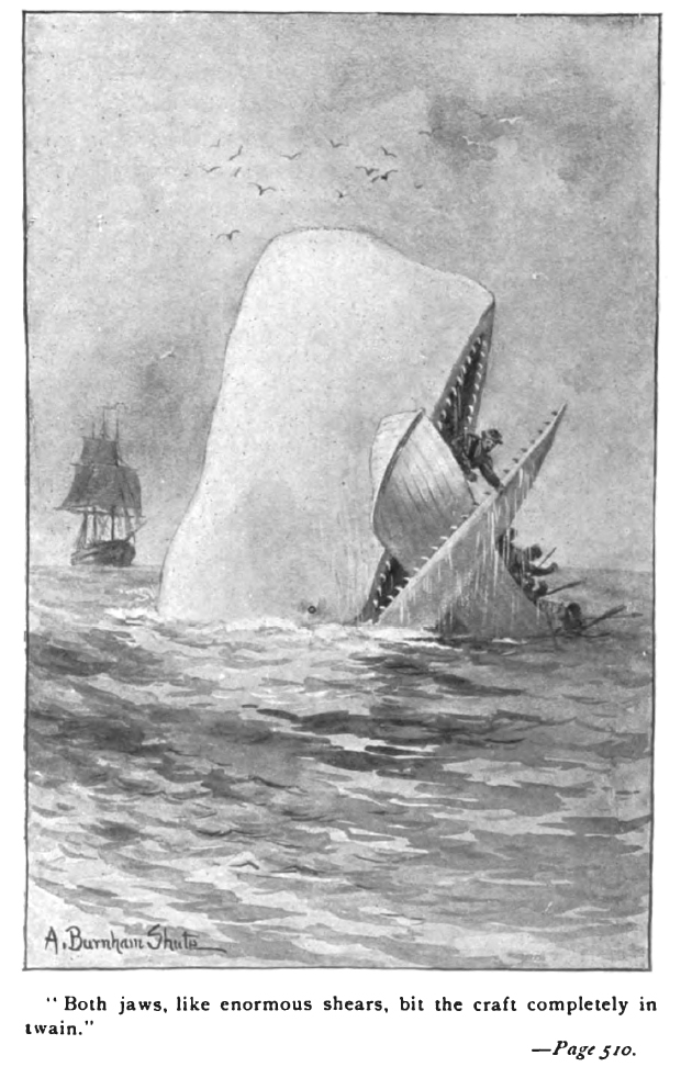 llustration de "Moby-Dick" en 1892, par A. Burnham Shute