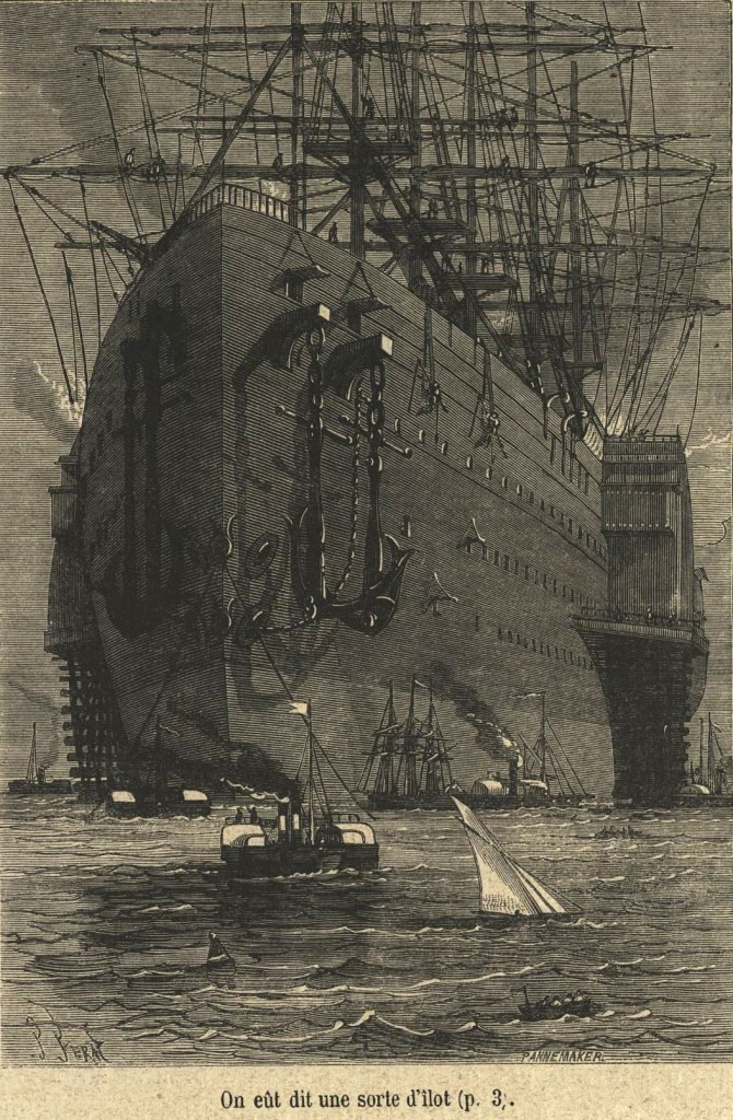 Jules-Férat-et-Adolphe-François-Pannemaker-Hetzel-1872 Illustration de Jules Férat et Adolphe-François Pannemaker pour "La Ville flottante" par Jules Verne (éd. Hetzel, 1872)