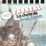 Illustration de couverture de Rosinski pour le Journal de Tintin (ici dans sa numérotation belge : n° 5, du 1er février 1983)) annonçant la prépublication.