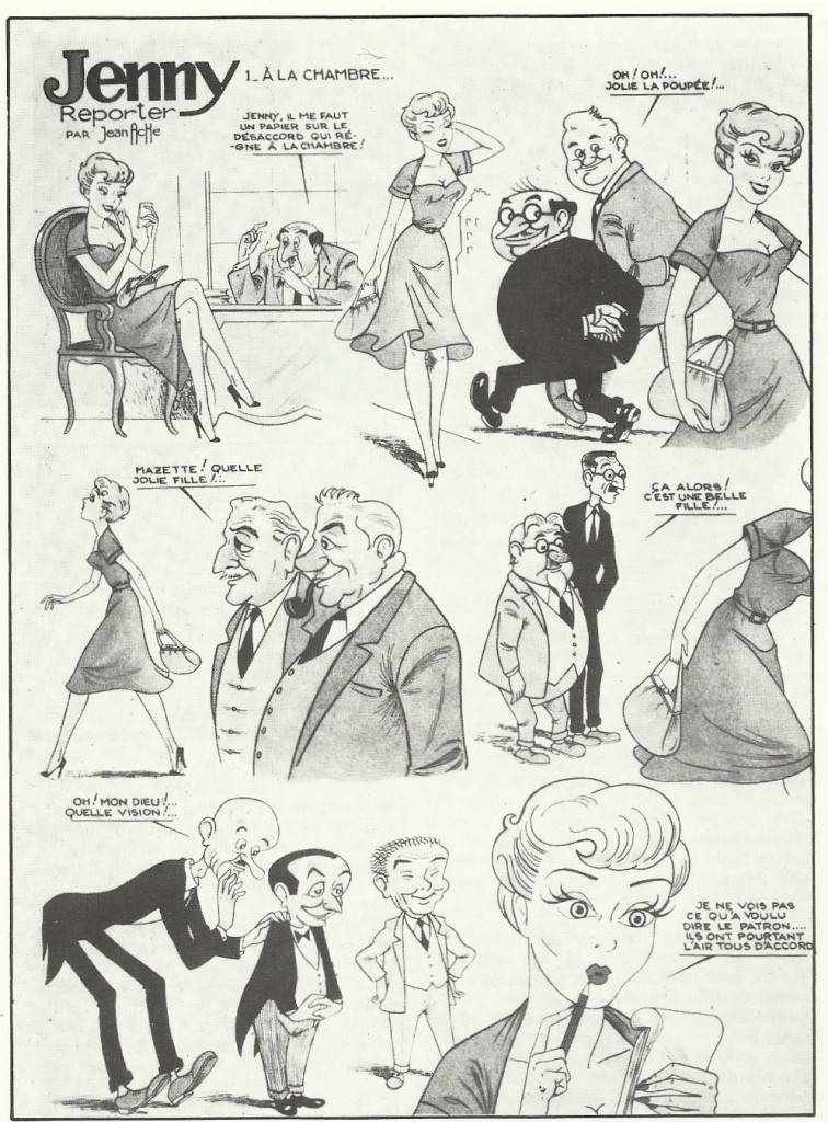 oxygene Planche parue dans Oxygène n° 7 (du 10 janvier 1950) et reprise dans le n°45 du Collectionneur de bandes dessinées.