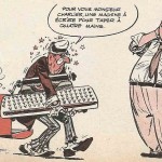 Charlier caricaturé par Uderzo dans le n° 213 de Pilote.