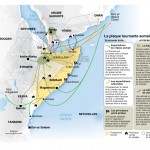 Les dynamiques somaliennes. Cartographie de François Prosper (Sources : Le Monde Diplomatique, 2011)