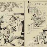 Strip original de « Jules Barigoule détective amateur ».