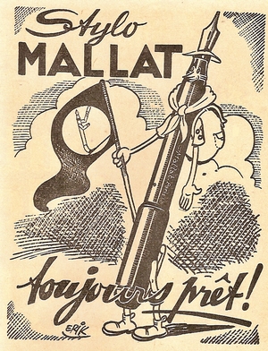 Illustration publicitaire pour une revue scoute, en 1939.