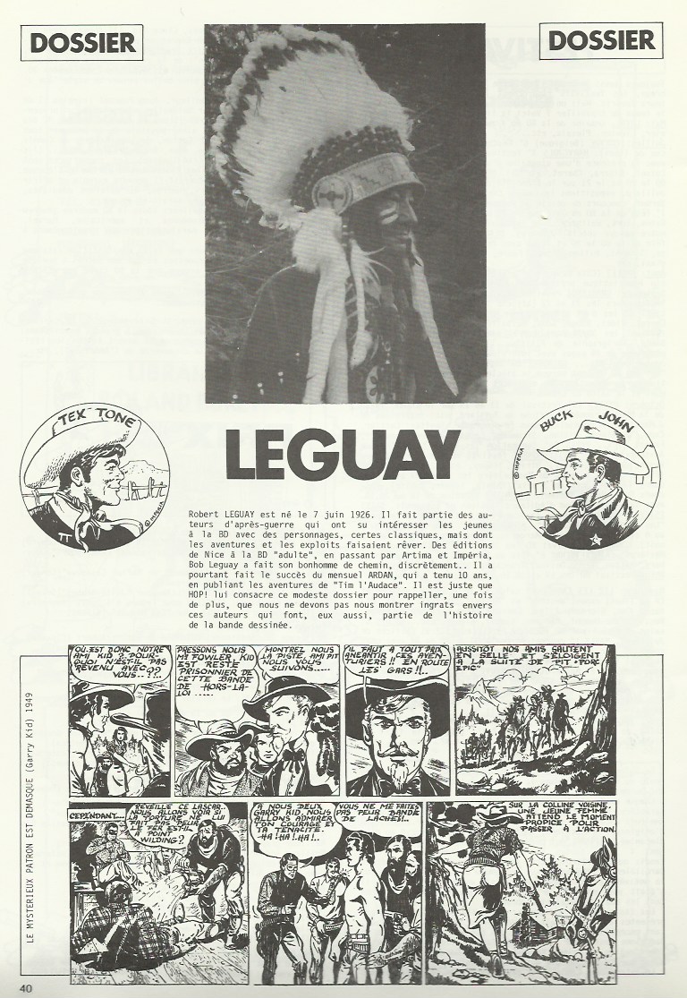 Première page du dossier Leguay dans Hop ! n° 50.