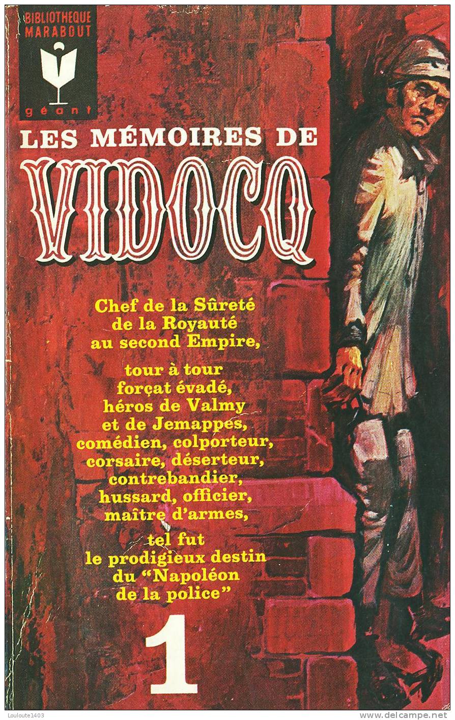 Les Mémoires de Vidocq T1, Marabout (1966)