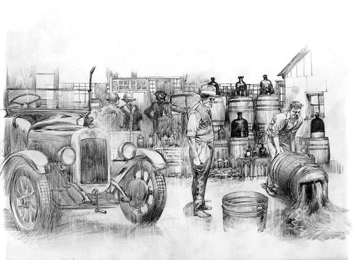 L'univers de la Prohibition (dessin de Jef)