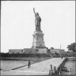 La Statue à New York, en 1887.