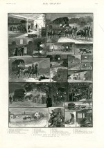 « Un voyage de nuit vers Brighton, par la nouvelle malle postale », reportage graphique par A.C. Corbould. Gravure sur bois. The Graphic (31 décembre 1887)