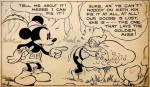 Gottfredson – demi-planche de « Mickey » de 1934 (détail) – lot 6