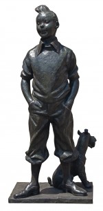 Neujean – statue bronze de Tintin de 180 cm – lot 127