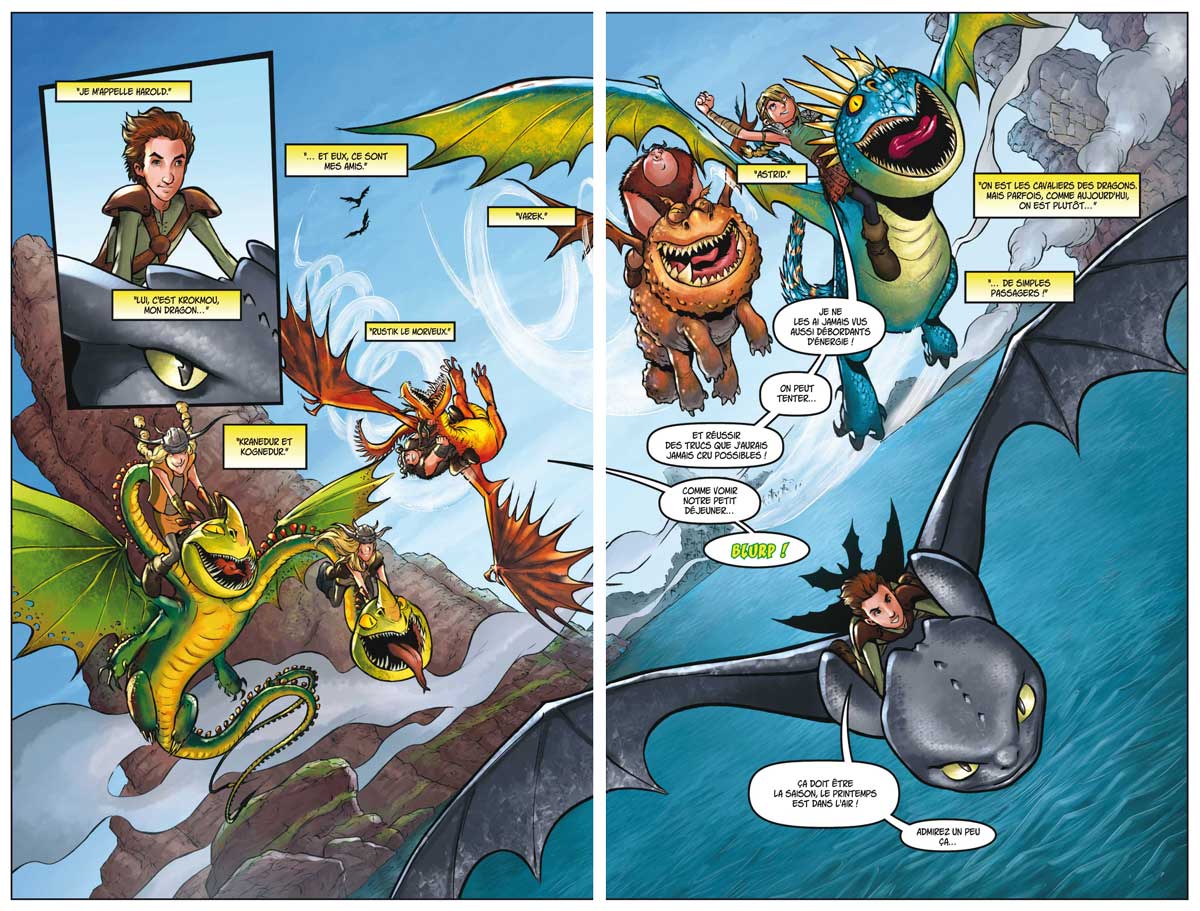 Dragons T1 : Tombé du ciel pages 4 & 5