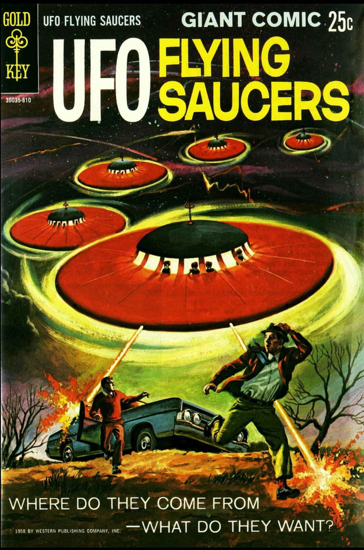 Couverture pour le comic UFO flying saucers (Gold Key, 1968)
