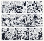 Quelques strips originaux de John Dixon pour « Air Hawk ».