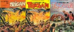 Tome 1 de « L’Empire de Trigan » chez Septimus (1976), puis Glénat (1982), et tome 2 chez Glénat (1982).
