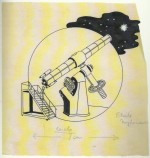 Cul-de-lampe pour la page de titre de l'album « L'Étoile mystérieuse », dessiné en 1942.