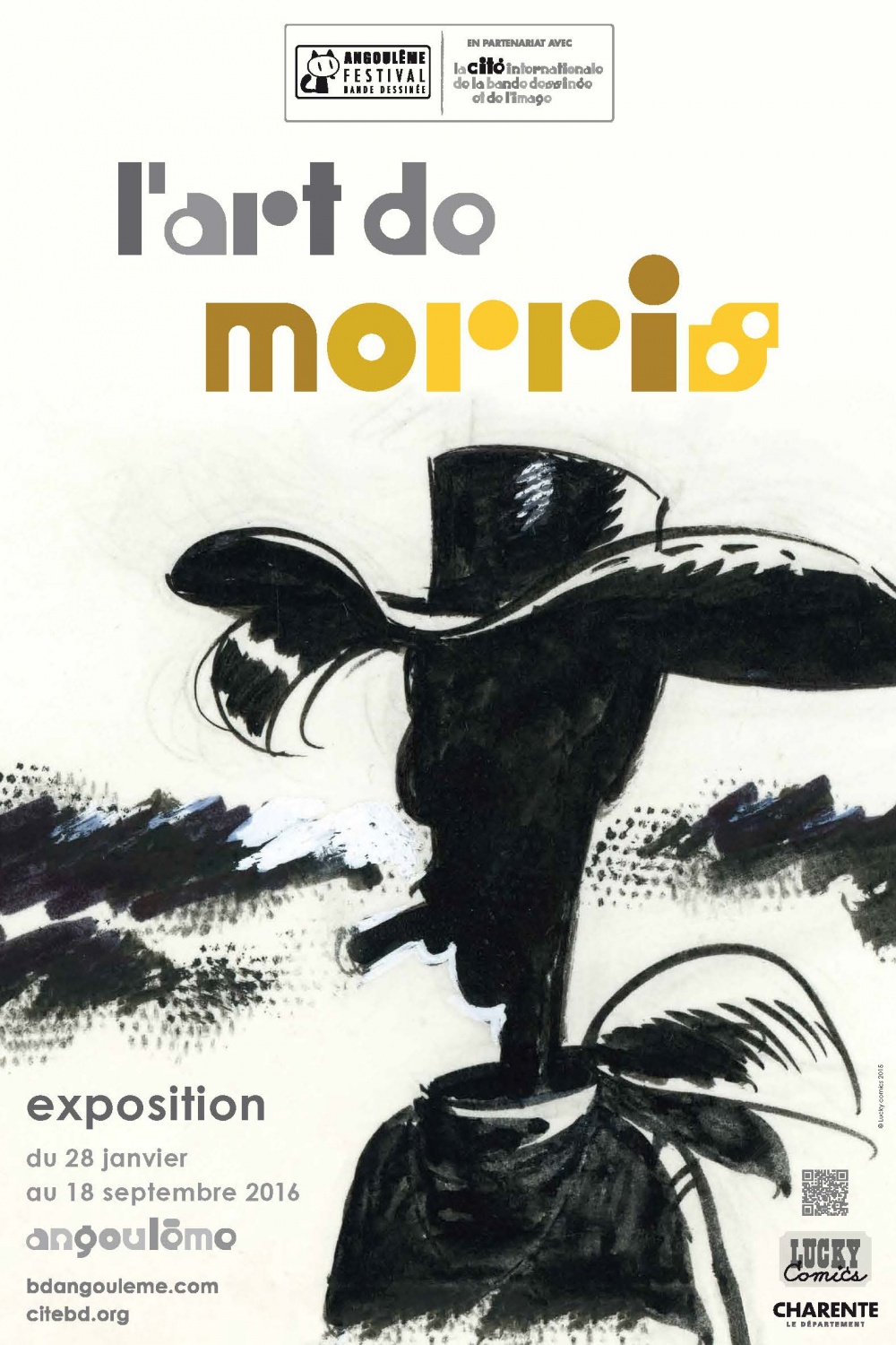 FIBD 43 (2016) : affiche pour l'expostion "l'Art de Morris"