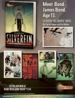 Publicités anglaises pour SilverFin et couverture de l'édition Casterman