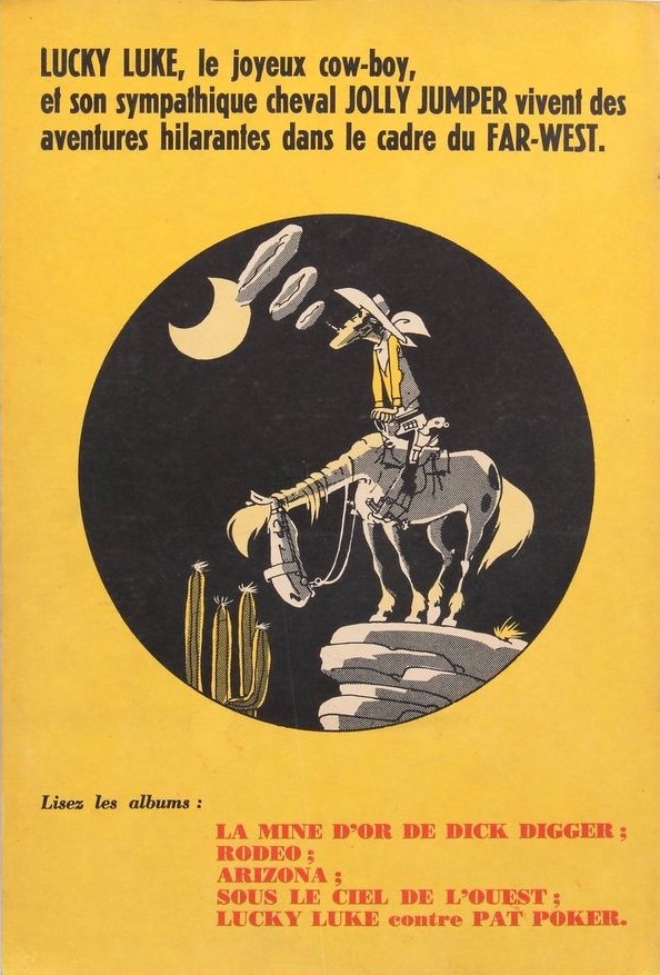 Les 4èmes de couvertures, aux origines de la série (en 1951 puis 1962)