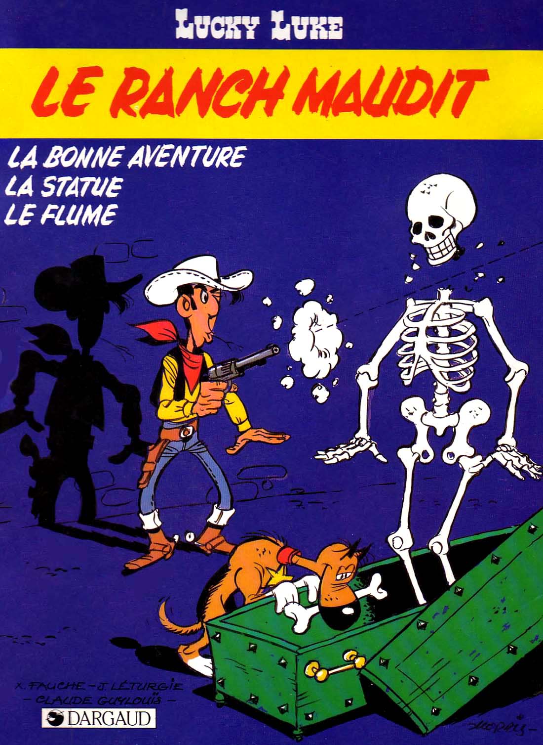Avec "Le Ranch maudit" (1986), Lucky Luke a depuis 3 ans abandonné définitivement sa cigarette... et arrêter de jouer avec la Mort !