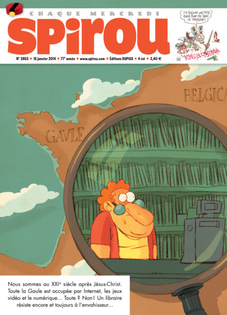 Couverture pour Spirou n°3953 (15 janvier 2014)