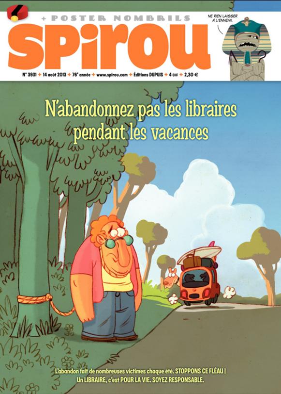 Couverture pour Spirou n°3931 (14 août 2013)