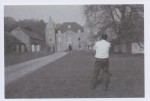 Repérage de Franquin devant le château de Skeuvre en août 1950.