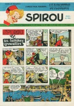 Jijé à l'aide sur "Spirou et les hommes-grenouilles" (Spirou n° 686 du 7 juin 1951)