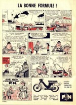 Une page de publicités dessinée par Mittéï dans Spirou n° 1308 de 1963.