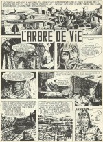 Première page de « L’Arbre de vie », d’après Catherine Lucille Moore, au n° 10 de Curiosity magazine, en octobre 1974.