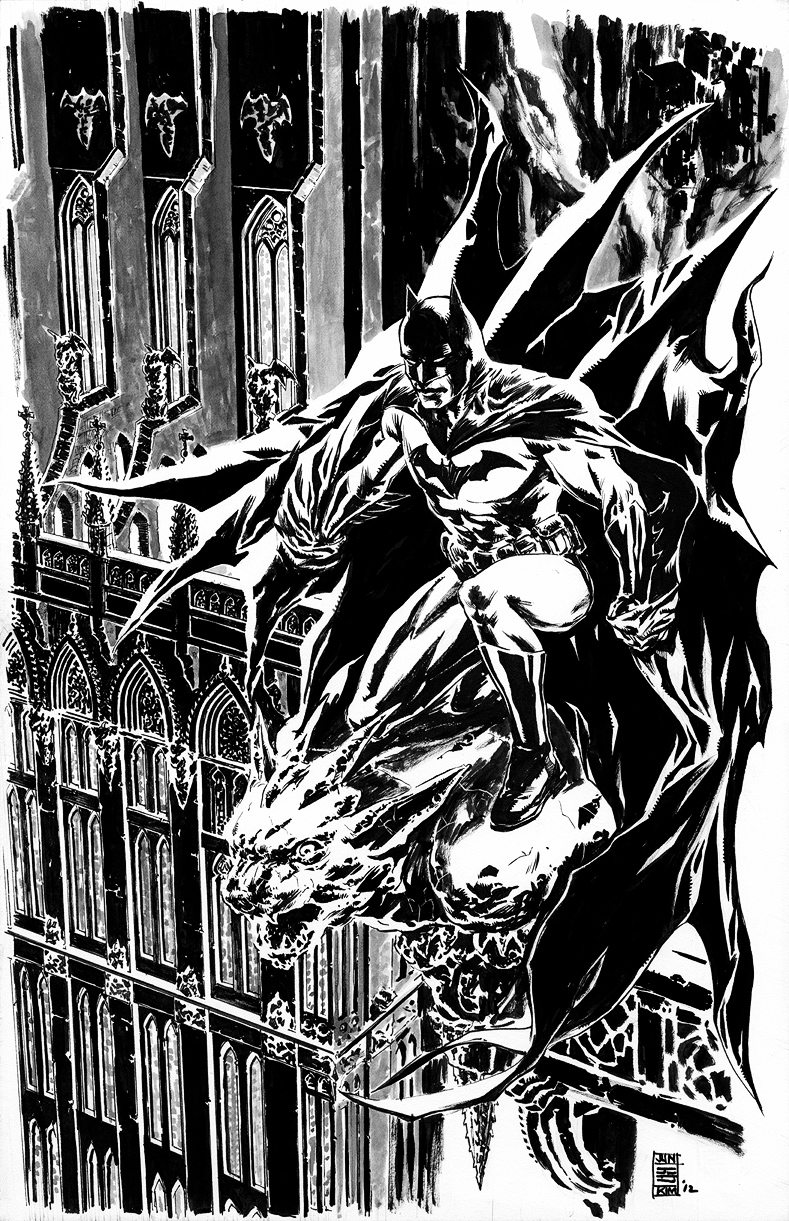 Les références : "Batman stands guard over a Gargoyle" par JunBobKim