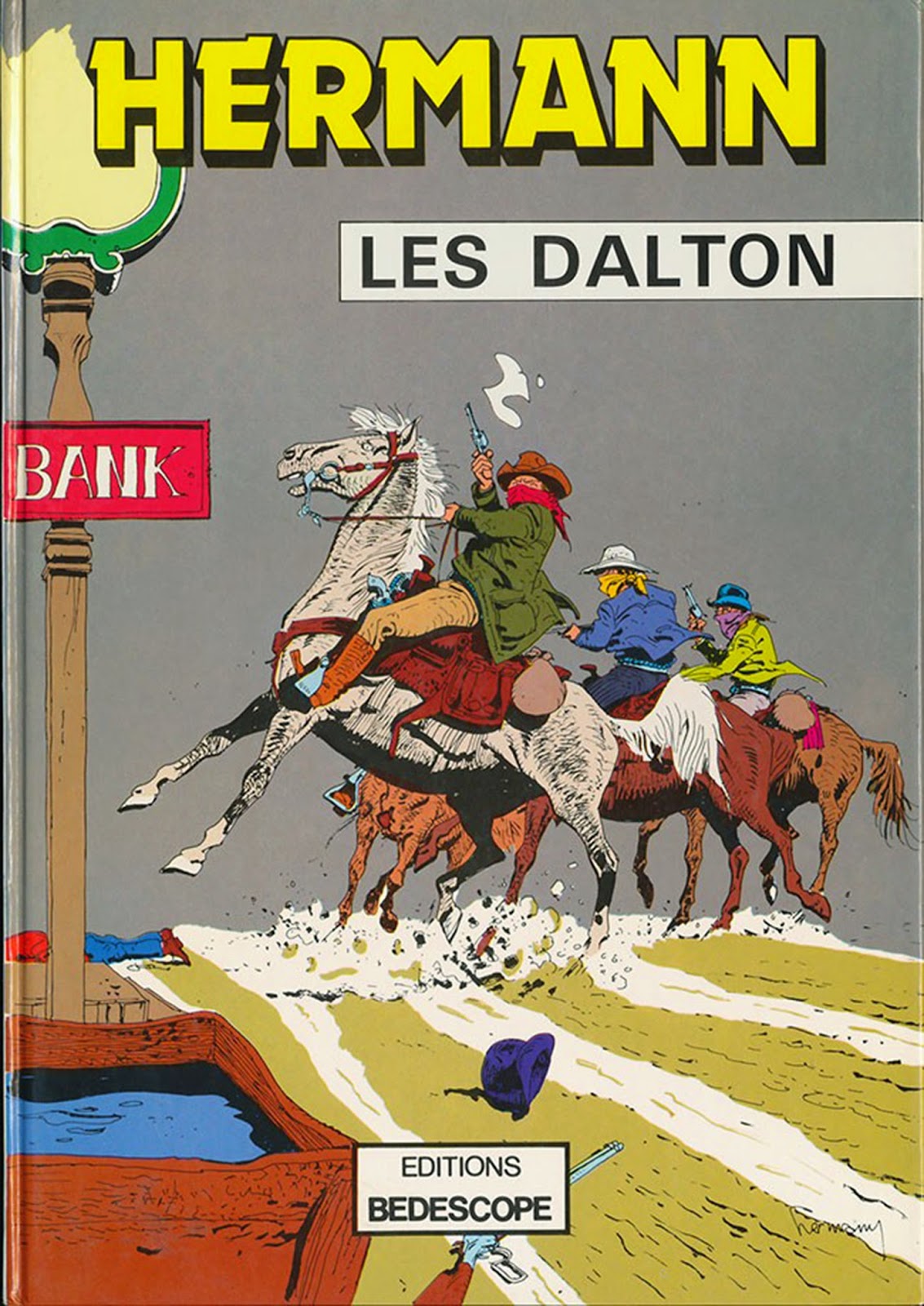 Les Dalton par Hermann et Step en 1967 (éd. Bedescope 1980)