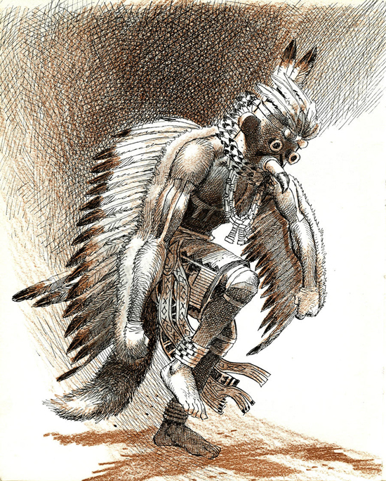 Une illustration intérieure de "Meet The North American Indians" d’Elizabeth Payne.